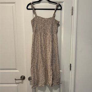 Lush Flutter Strap Slit Dress